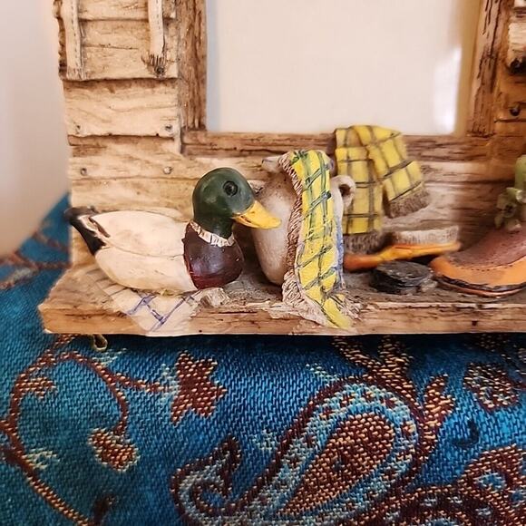 Resin Picture Frame Window Country Cottage Duck Victorian Boot Apron Jug Heavy - Picture 6 of 10